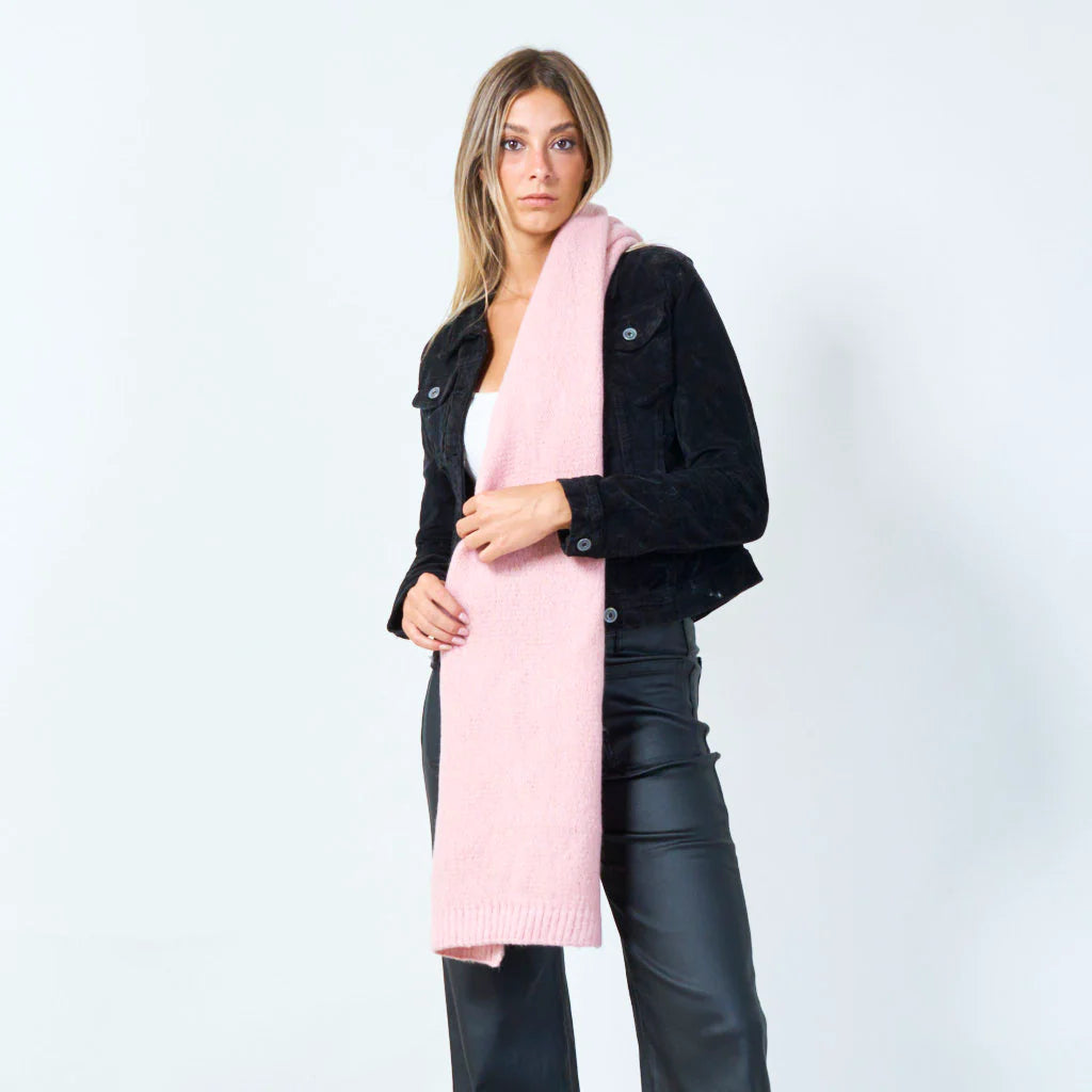 Soft knit scarf