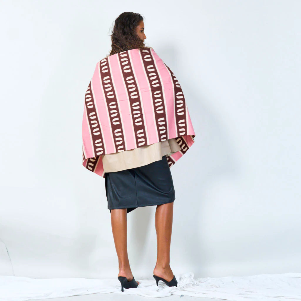 Modern striped pattern scarf